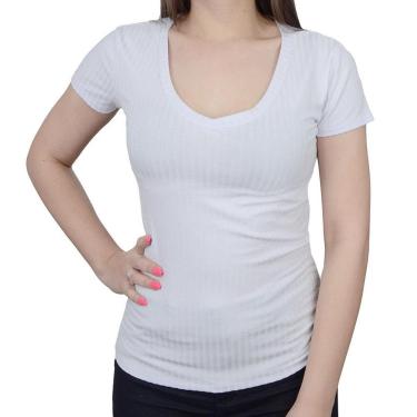 Imagem de Blusa Feminina Lunender Canelado Branco - 00390-Feminino
