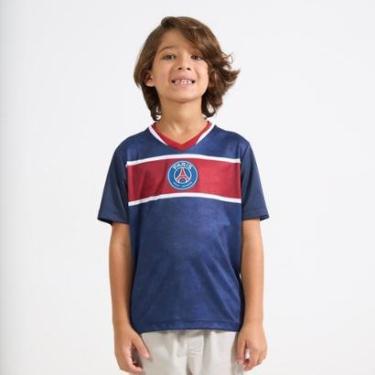 Imagem de Camiseta Infantil Menino PSG Brook Azul Marinho Original-Masculino