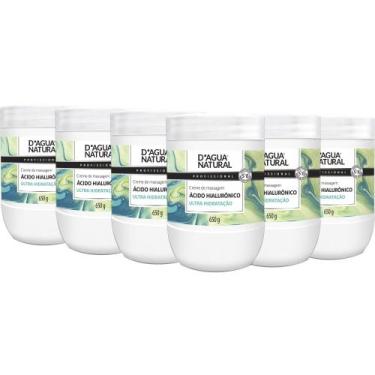 Imagem de 6 Creme Massagem Acido Hialuronico Anti-Idade Dagua Natural - D'Água N