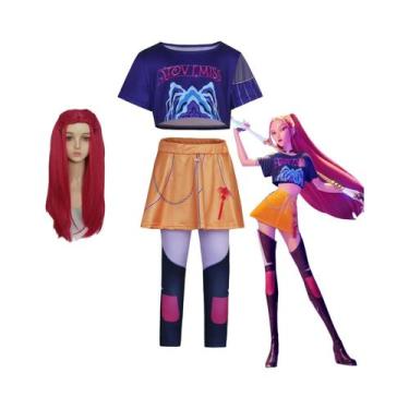 Imagem de Fantasias De Caçadoras De Demônios Para Meninas, Trajes De Cosplay Zoe