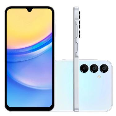 Imagem de Smartphone Samsung Galaxy A15 5G 256GB Tela de 6.5" Câmera Tripla 50MP +5MP + 2MP Azul Claro