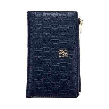 Imagem de Carteira Feminina De Cor Sólida Com Três Dobras, Luxuosa E Moderna, Po