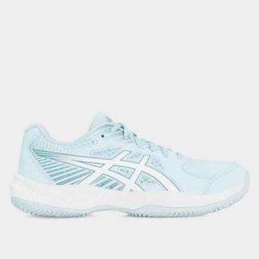 Imagem de Tênis Asics Court Slide 4 Saibro Feminino, Azul, Branco, 39