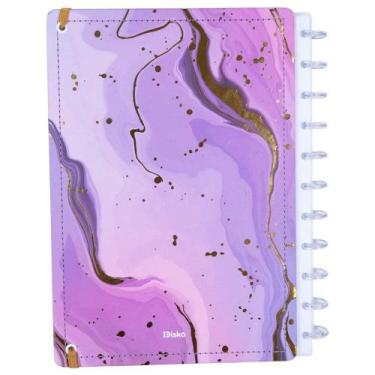 Imagem de Caderno Gran Lilás Disko Grande G Capa Dura Disco Reposicionável
