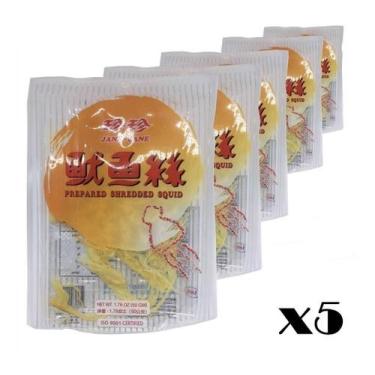 Imagem de Aperitivo Lula Seca E Desfiada Jane Jane 50g ( Kit Com 5)