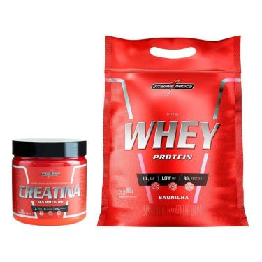Imagem de Creatina Mono-hidratada Integralmédica Hardcore - 300g + Nutri Whey Protein Refil 900g-Unissex