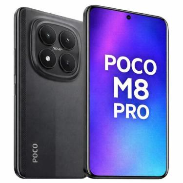 Imagem de Smartphone Celular Xiaomi POCO M8 Pro 5G 256GB, 8GB RAM, Dual SIM, Tel