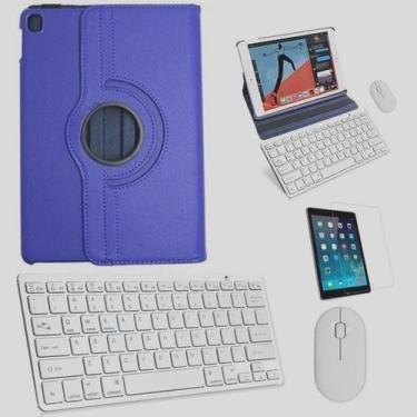 Imagem de Kit Capa 360 Teclado e Mouse branco e Película Compativel iPd 2020 8a 