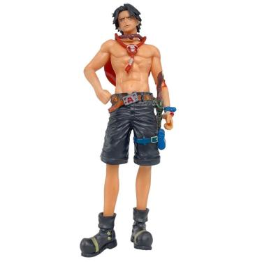 Imagem de Boneco Anime Action Figure Portgas D. Ace com 18CM em Vinil sem Base One Piece Smart Br...