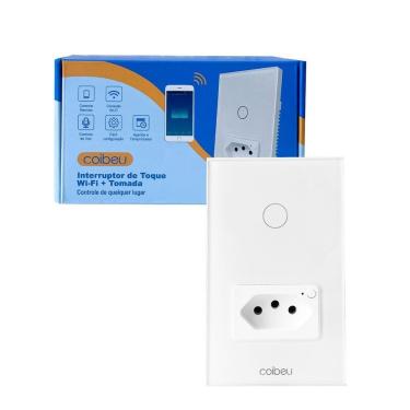 Imagem de Interruptor Inteligente Wi-Fi Touch 1 Botão +Tom Controle por Aplicativo e Voz Alexa Go...