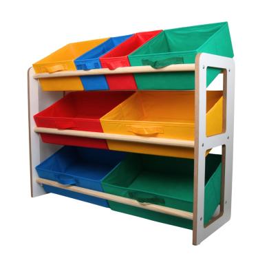 Imagem de Organizador De Brinquedo Prateleira Infantil Colorido