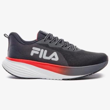 Imagem de Tênis Fila Agile Masculino Preto -, Preto grafite vermelho, 41