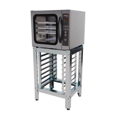 Imagem de Forno Convector Turbo 50 Litros Inox Com 4 Assadeiras WCV-435 E Cavale