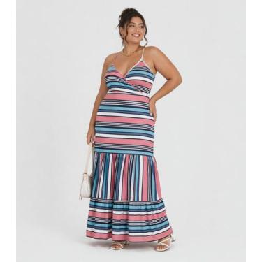 Imagem de Vestido Feminino Longo De Alcinha Midsize Select Rosa, XLG, Rosa