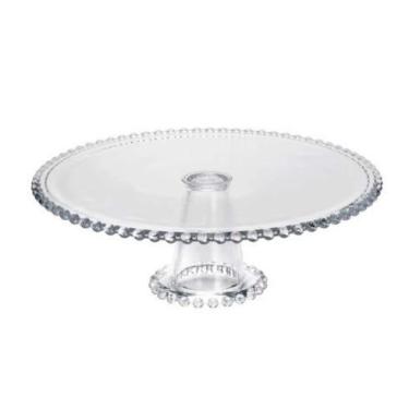 Imagem de Prato Para Bolo C/ Pé Pearl Em Cristal Rojemac - wolff