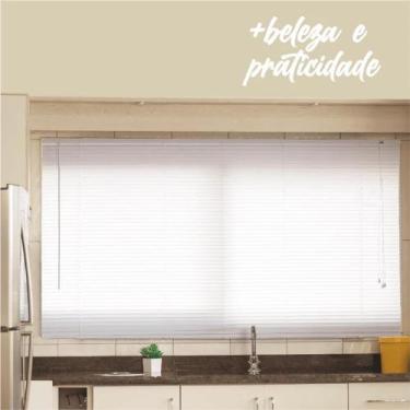 Imagem de Persiana em pvc 1,00x1,30 - cortina blackout e decorativa para janelas