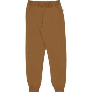 Imagem de Calça Moletom Infantil Menino Pulla Bulla Ref. 49763, Marrom, 4