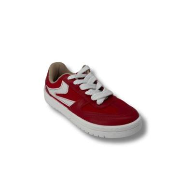 Imagem de Tenis feminino moleca cadarço largo retro, Vermelho, 38