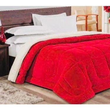 Imagem de Coberdrom Solteiro Dupla Face com Sherpa e Manta Soft 1,50m x 2,40m - 