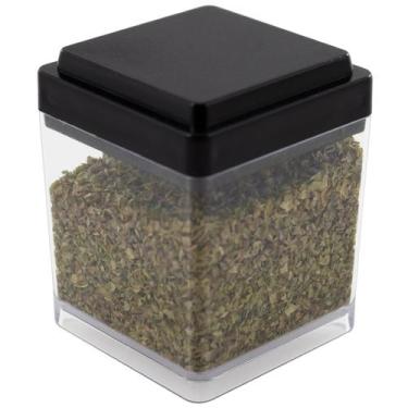 Imagem de Porta Tempero Condimentos Grãos Quadrado 150ml Organizador Para Cozinh