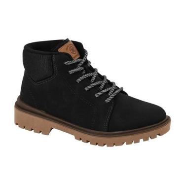 Imagem de Bota Coturno Molekinho 2817.120 Infantil Masculino, Preto, 33