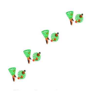 Imagem de Kit 4 Brinquedos Lança e Pega Bolinhas Passe Jogar Pegar