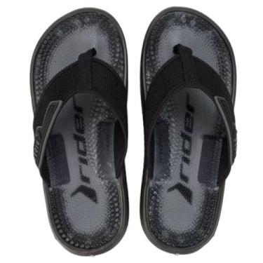 Imagem de Chinelo Masculino Massageador Tira Dedo Infinity Max Rider, Preto, Cin