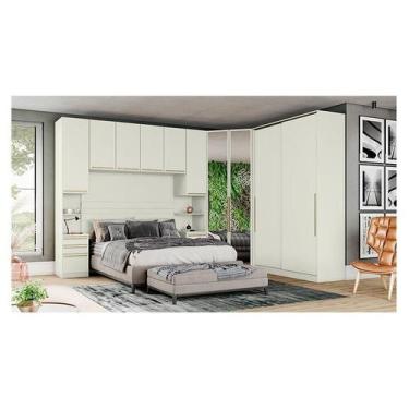 Imagem de Quarto Modulado Casal Ambiente Composição 5 New Predileto 5 Peças Arei