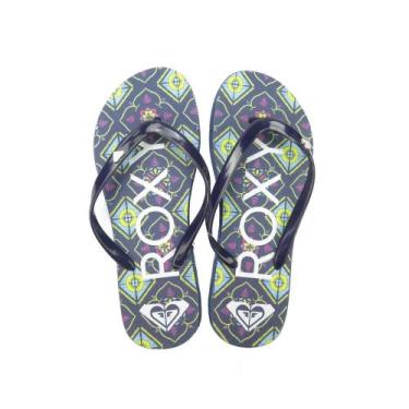 Imagem de Chinelo Feminino Roxy Mimosa Pattern Azul, 34, Azul