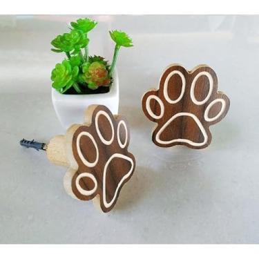 Imagem de 1 Gancho pendurador de parede patinha Pet