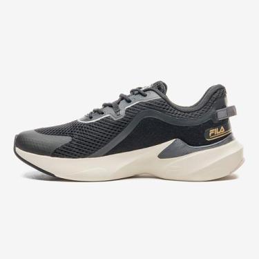 Imagem de Tênis Fila Recovery Feminino Cor: Preto E Cinza - Tamanho: 35