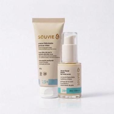 Imagem de Kit Sérum Facial Diurno + Creme Mãos Hidratante 25+ Souvie
