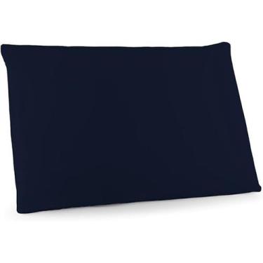 Imagem de Fronha La Vière com Viés 50x70 Marinho 100% Algodão Premium - Lavive