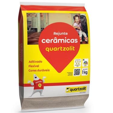 Imagem de Rejunte Weber Color Flexível Marrom Tabaco 1kg Cimentício Aditivado Acabamento Liso Quartzolit