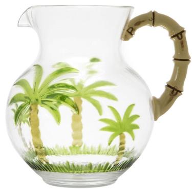 Imagem de Jarra Palm Tree para Servir Bebidas em Acrílico com Bico Direcionador para Sucos e Drinks Transparente Wolff