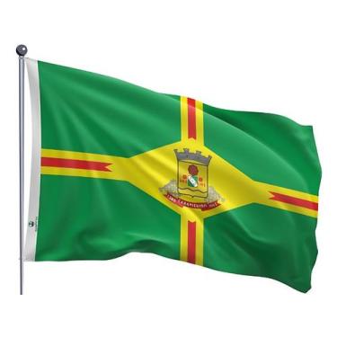Imagem de Bandeira do Município de Carapicuíba Uma Face Estampada Tamanho 90x128