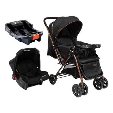 Imagem de Carrinho de Bebê Reverse Travel System Preto Cosco Kids, Preto Bronze