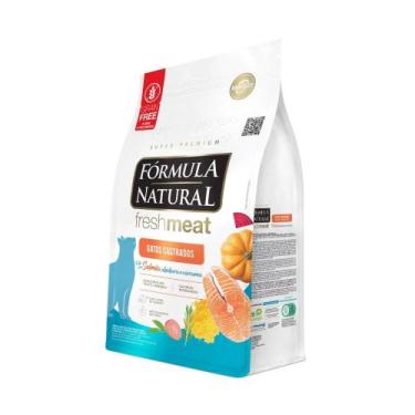 Imagem de Ração Fórmula Natural Fresh Meat Gatos Castrados Sabor Salmão 10,1kg A