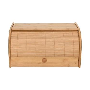Imagem de Porta pão mimo style bambu com tampa retrátil ecokitchen