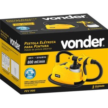 Imagem de Pistola Elétrica P/ Pintura com Amarela PEV 900 Vonder -, 220V