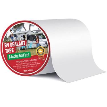 Imagem de Fita Selante CHUANGSEED 20 cm x 15 m Branca para Telhado de Trailer