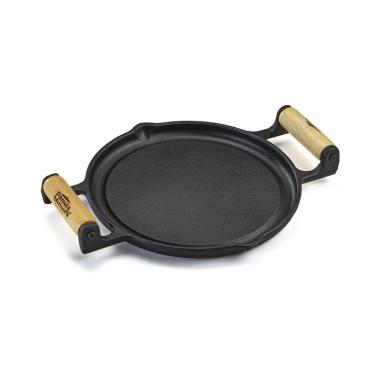 Imagem de Bifeteira Fogo Forte 726PM Chapa Lisa Ferro Fundido Revestimento Atóxico para Fogões a Gás Elétricos e Indução Cinza