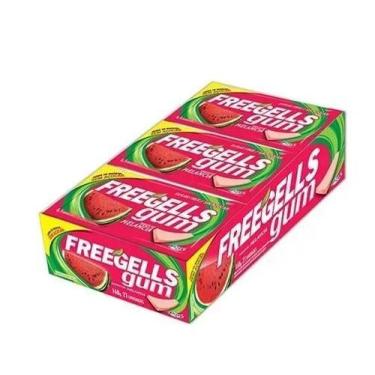 Imagem de Chiclete Freegells Gum Melancia Sem Açúcar C/ 15u 120g