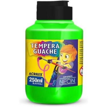 Imagem de Tinta Têmpera Guache 250ml Neon Verde 101 - Acrilex