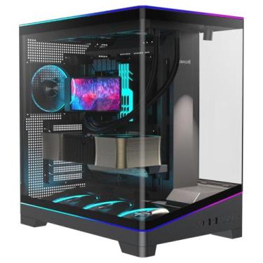 Imagem de Gabinete Gamer Redragon View ARGB S/Fan Midtower ATX USB-C Suporte GPU