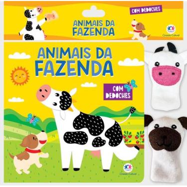 Imagem de Livro - Animais da fazenda - Livro com dedoche