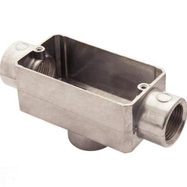 Imagem de Condulete fixo 3/4" tipo "TB" - sem tampa / rosca BSP / sem pintura - 