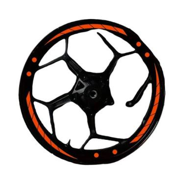 Imagem de Adesivos Para Roda De Motocicleta Com 12 Listras E 24 Bolinhas, Imperm