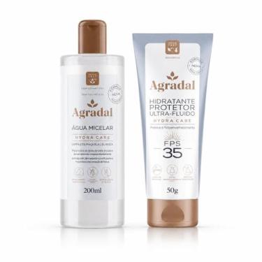 Imagem de Kit Agradal Água Micelar Hydra Care 200ml + Hidratante Facial Ultra Fl