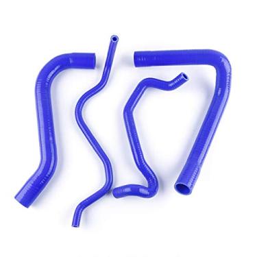 Imagem de LUXERAD Kit de tubos de refrigeração de silicone de 3 camadas de alto desempenho 4,5 mm para B mW S 1000 R RR HP4 XR 2009-2016 (azul)